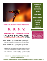 B.U.S.Y. Talent Showcase Saturday